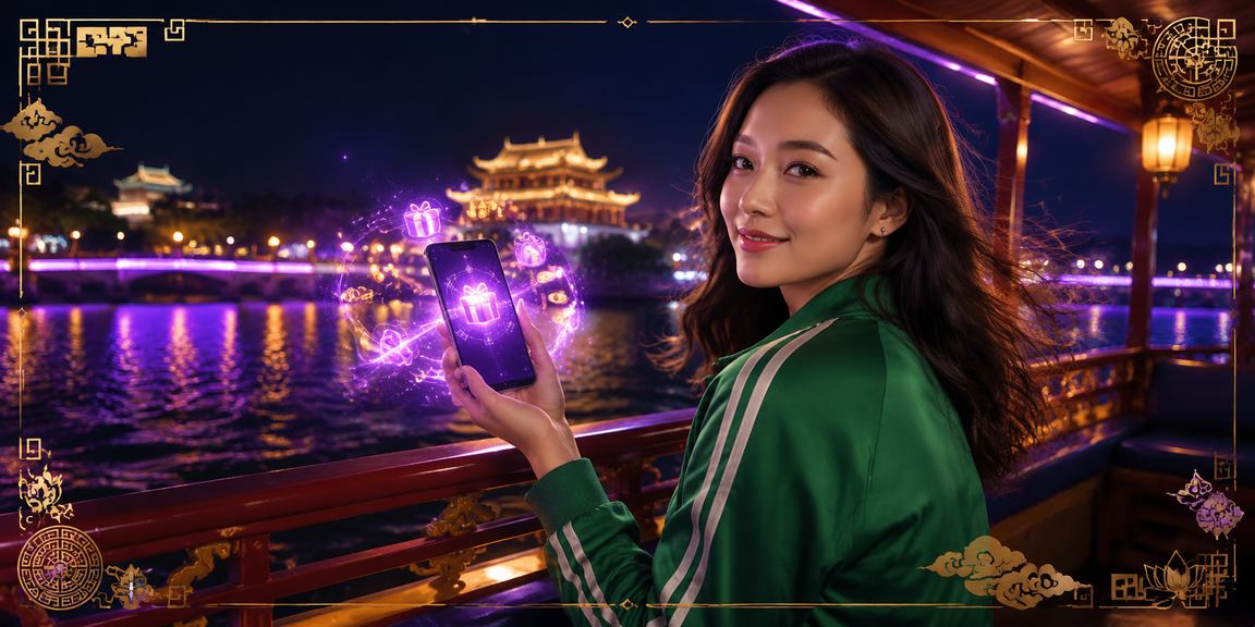 Cảnh đêm Huế với ánh đèn neon – người dùng đăng ký tài khoản và khám phá ưu đãi cược trực tuyến